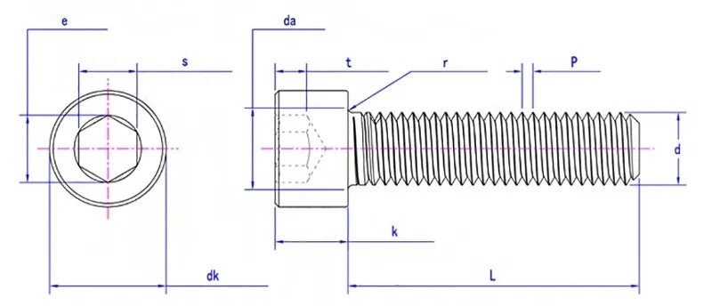 Stainless Steel A2-70 A4-80 Allen Bolts Stainless Steel A2-70 A4-80 Allen Bolts